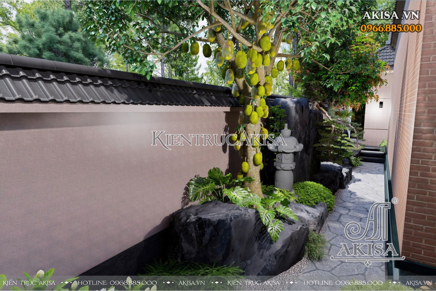Thiết kế sân vườn kiểu Nhật 