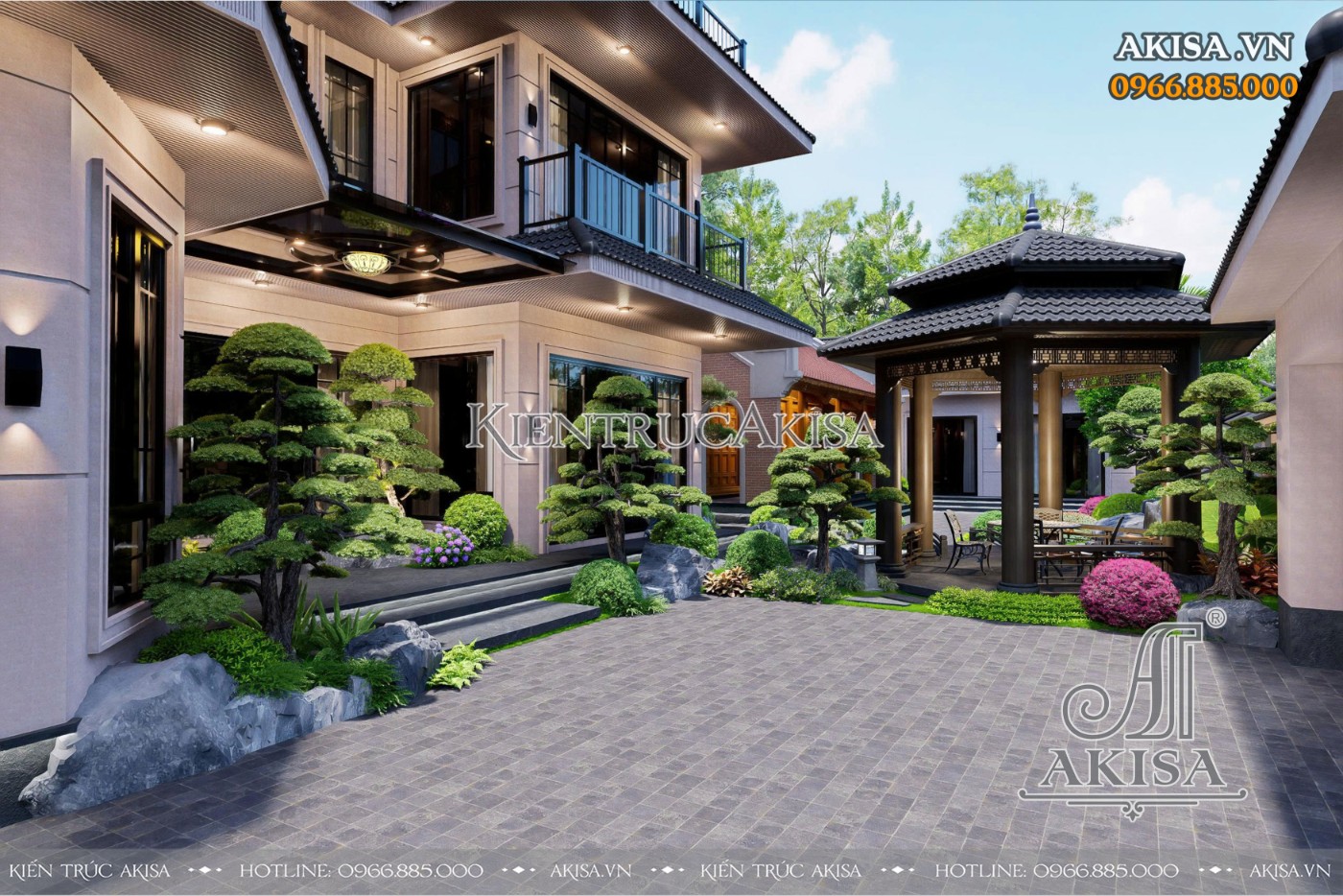 Thiết kế sân vườn kiểu Nhật 