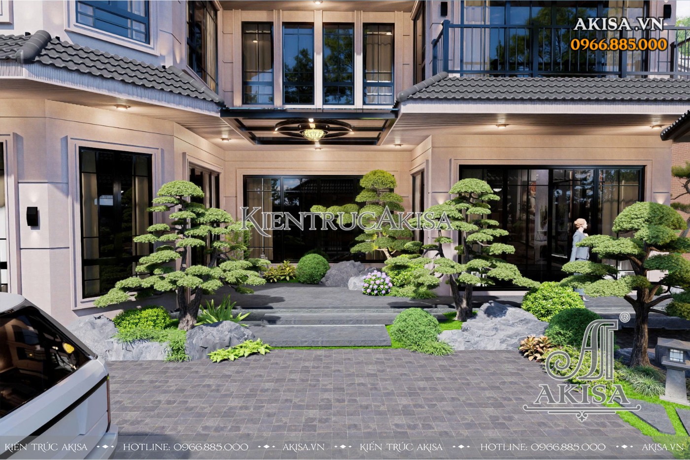 Thiết kế sân vườn kiểu Nhật 