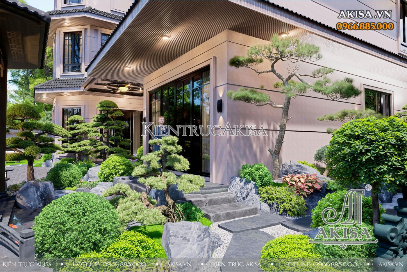 Thiết kế sân vườn kiểu Nhật 