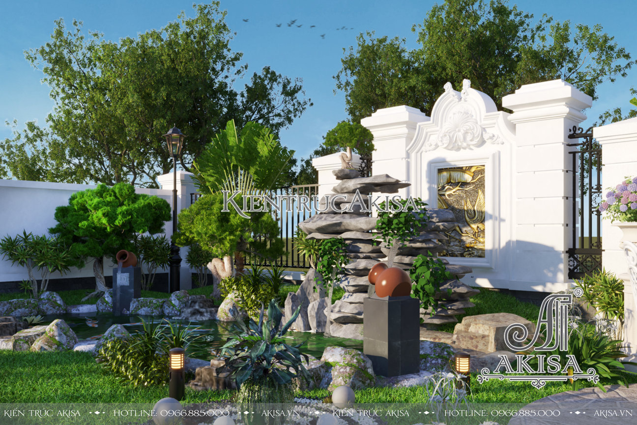 Mẫu thiết kế sân vườn biệt thự đẹp