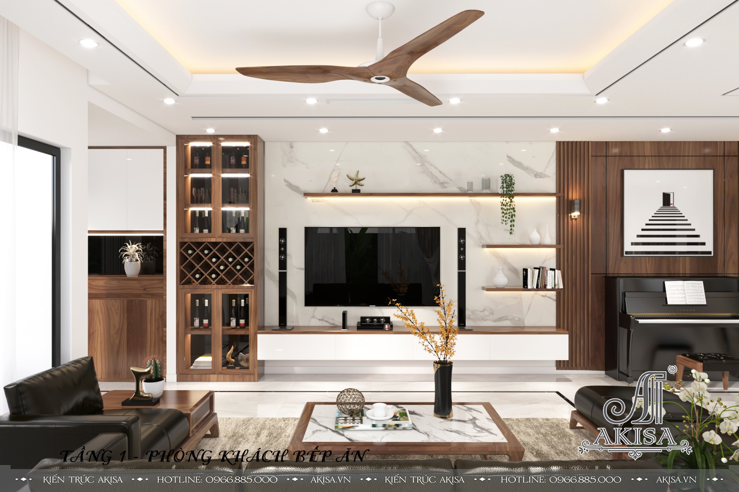 Thiết kế nội thất hiện đại nhẹ nhàng tại KĐT Gamuda
