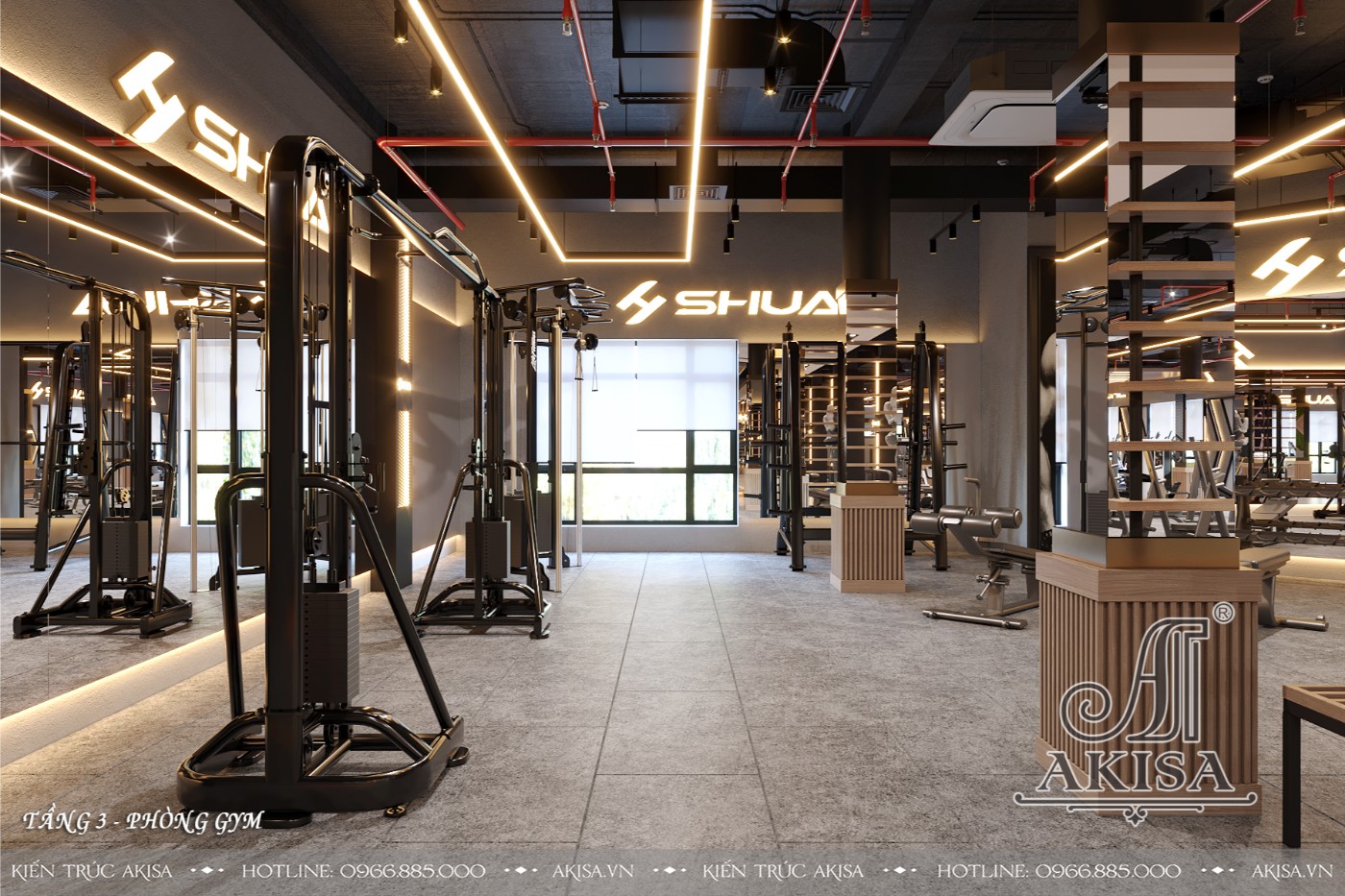 Thiết kế phòng tập Gym 