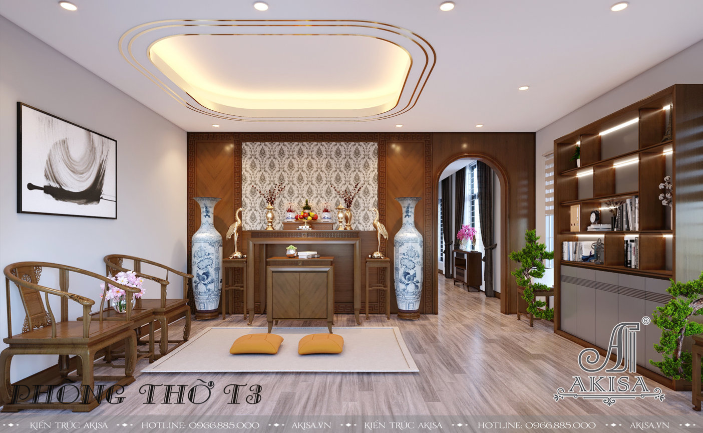 Thiết kế nội thất nhà phố 80m2 hiện đại đẹp tại Ninh Thuận