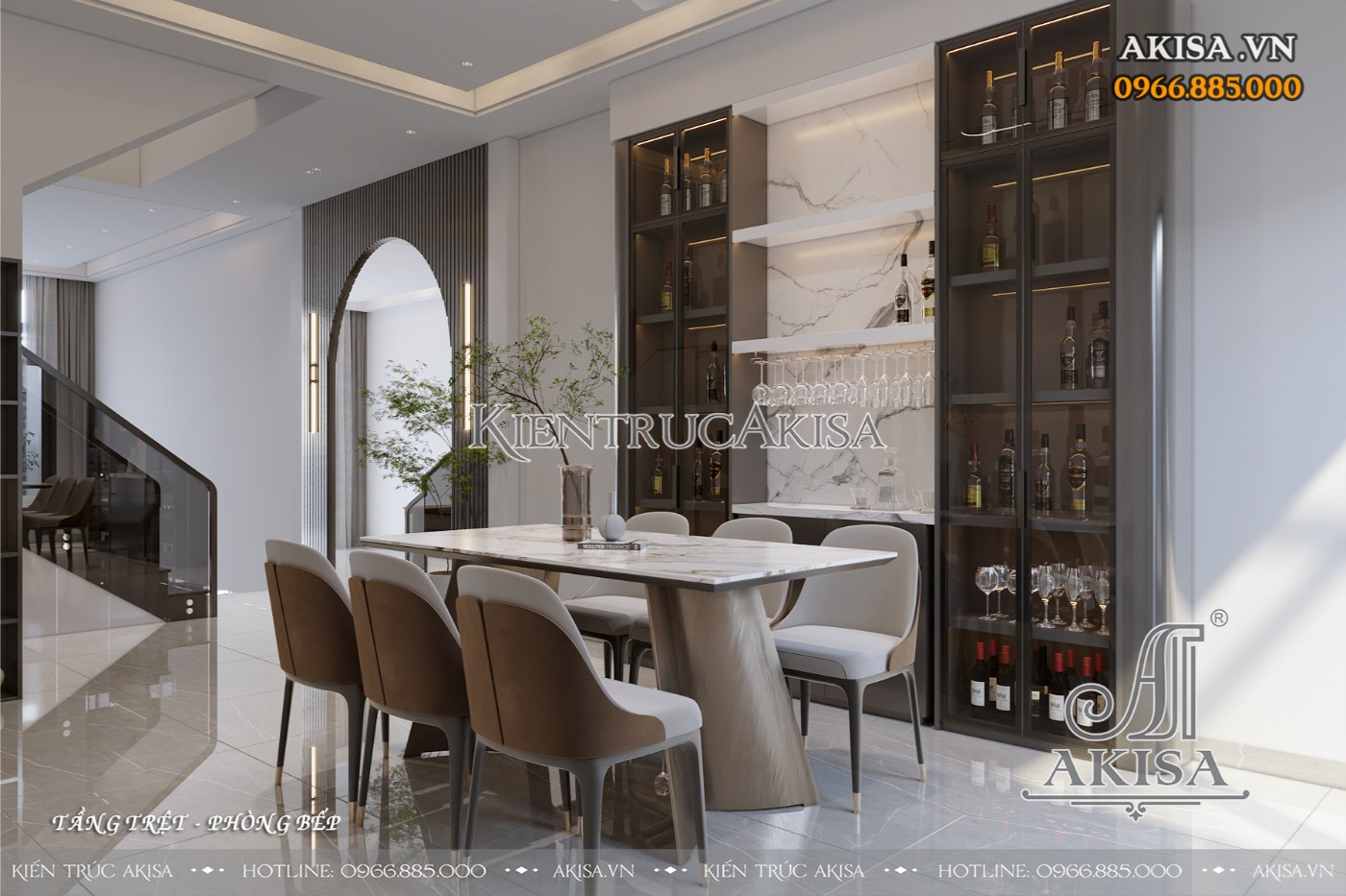 Mẫu nội thất nhà phố hiện đại đẹp