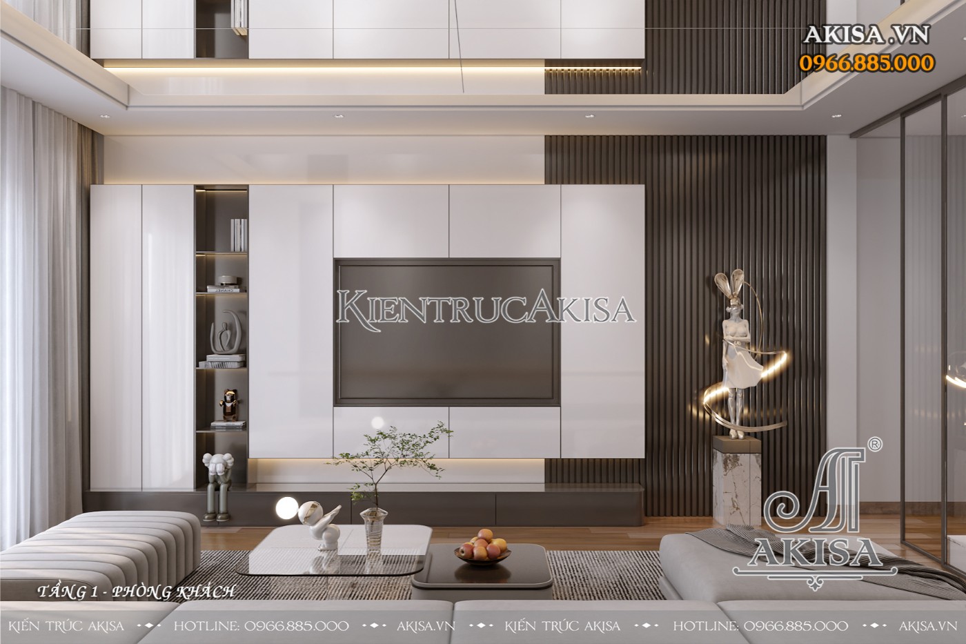 Mẫu nội thất nhà phố hiện đại đẹp