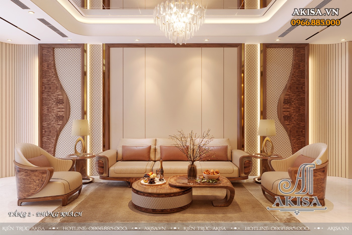 Thiết kế nội thất nhà phố thông tầng - Phòng khách