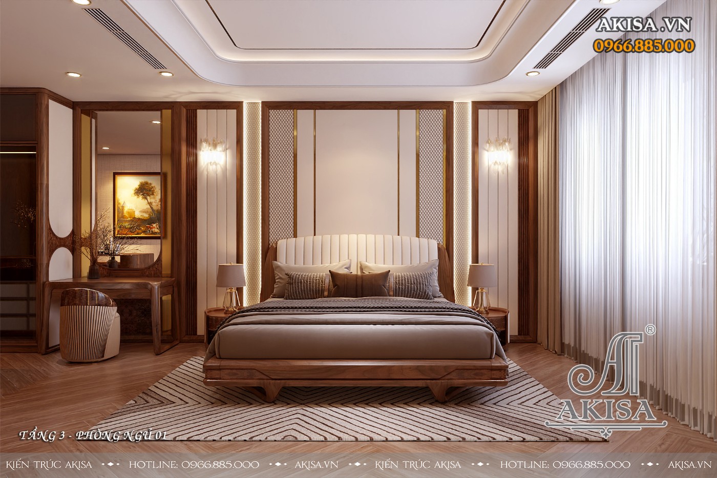 Thiết kế nội thất nhà phố thông tầng - Phòng ngủ