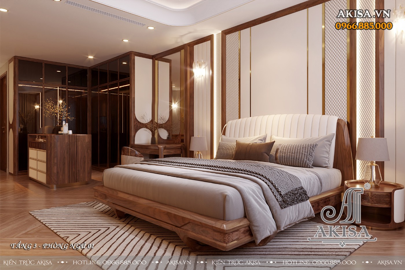Thiết kế nội thất nhà phố thông tầng - Phòng ngủ