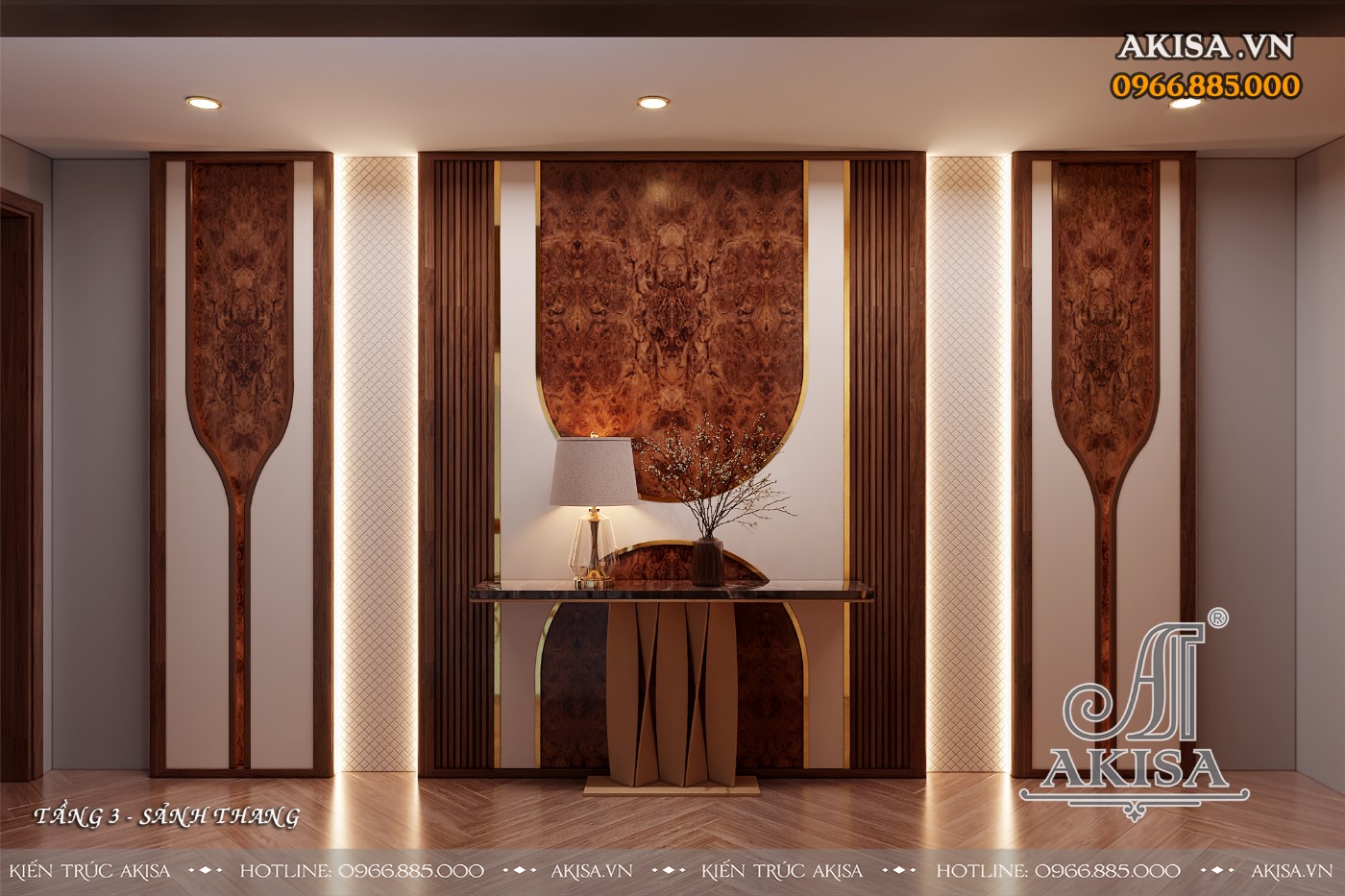 Thiết kế nội thất nhà phố thông tầng - Sảnh thang