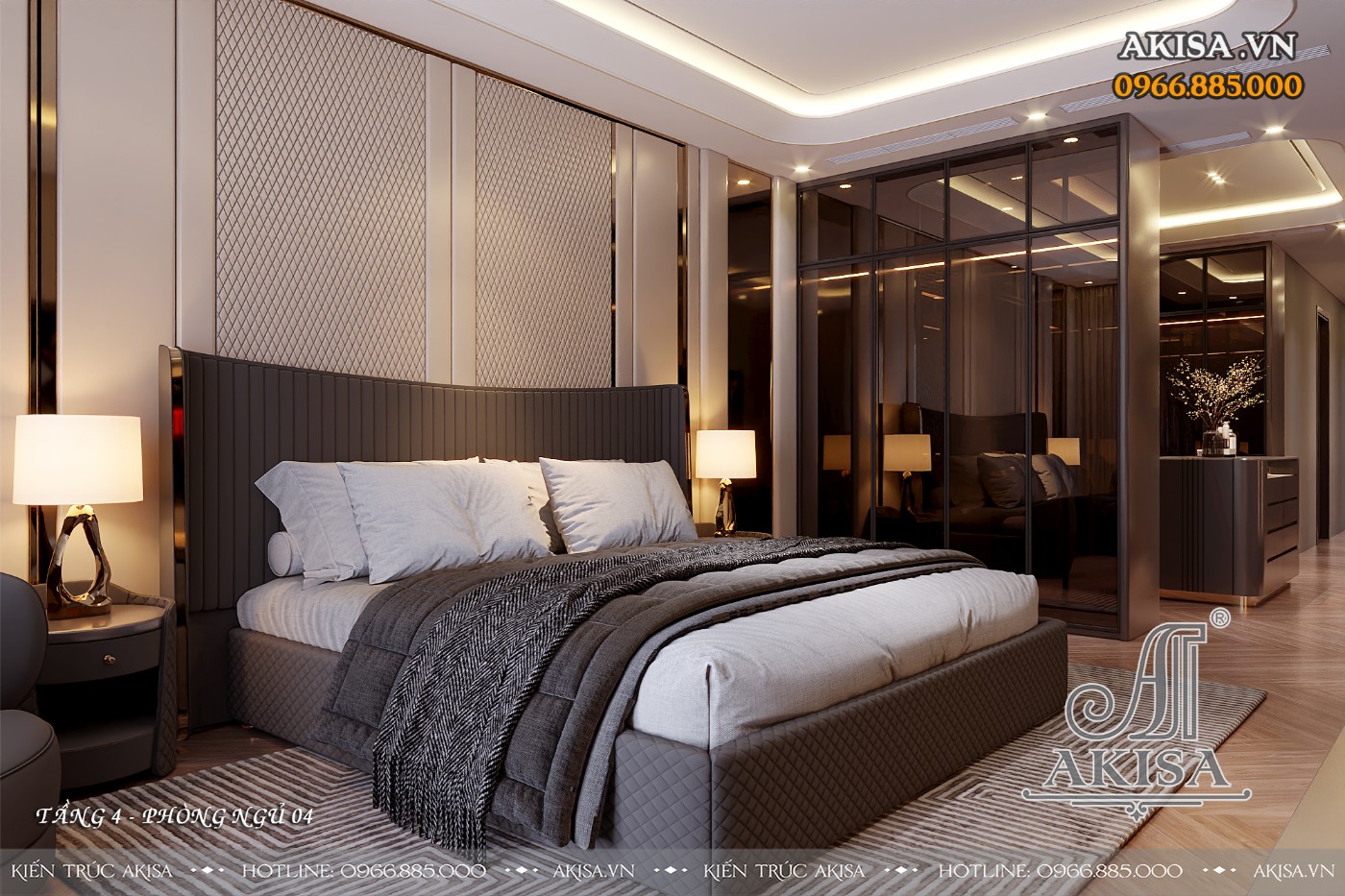 Thiết kế nội thất nhà phố thông tầng - Phòng ngủ