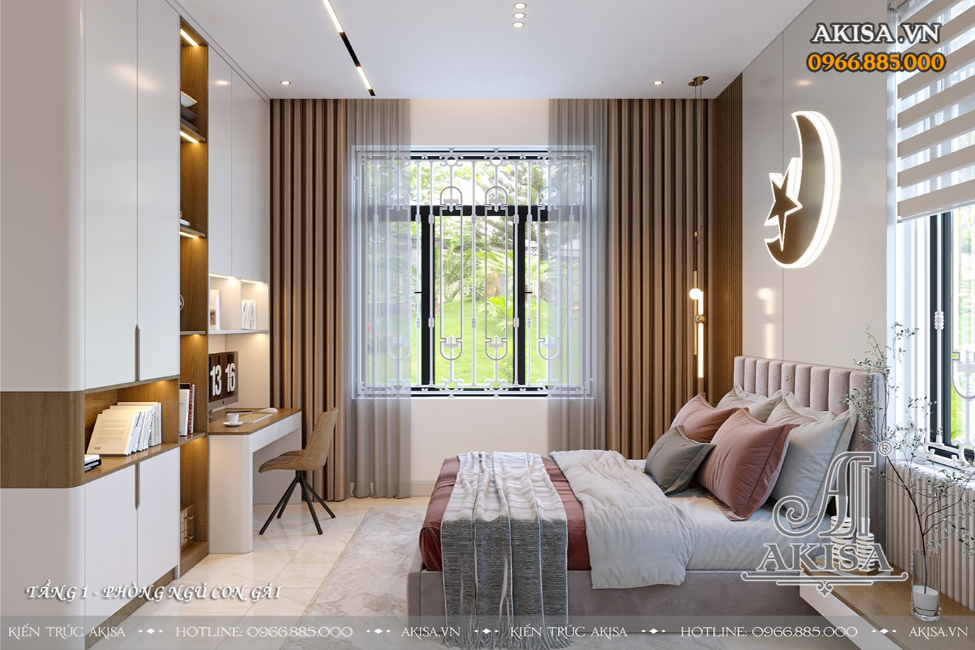 Mẫu nội thất biệt thự tân cổ điển gỗ gõ đỏ đẹp