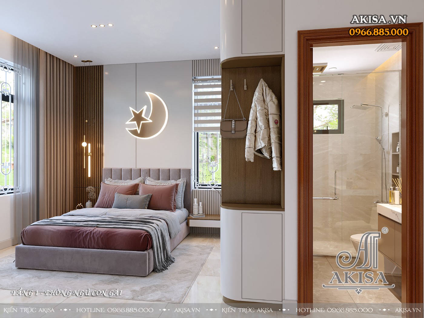 Mẫu nội thất biệt thự tân cổ điển gỗ gõ đỏ đẹp