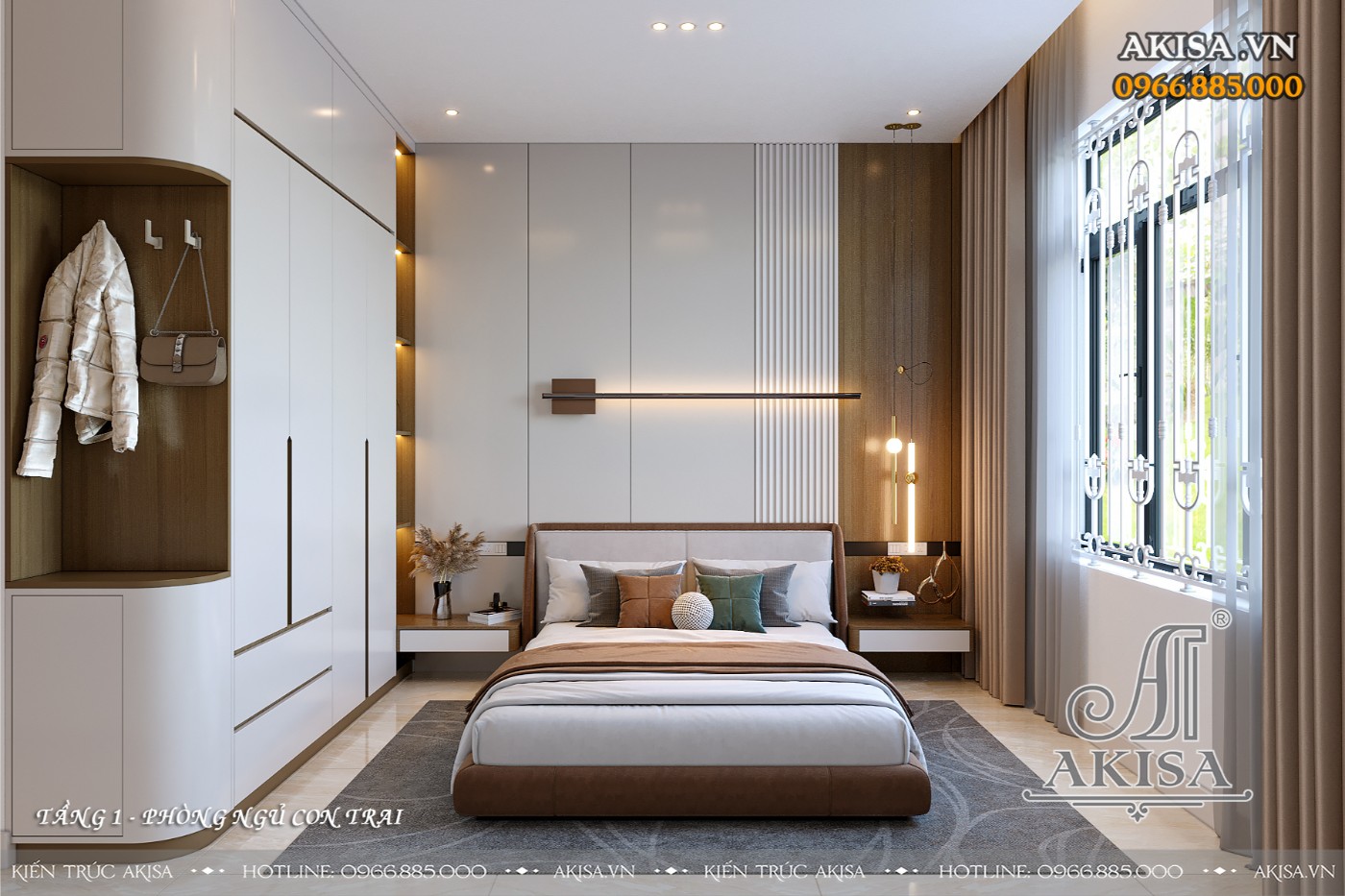 Mẫu nội thất biệt thự tân cổ điển gỗ gõ đỏ đẹp