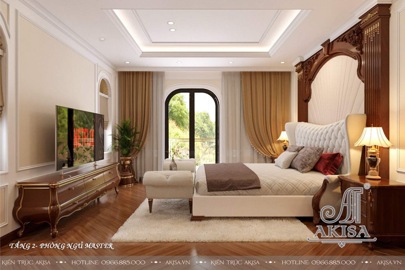 Thiết kế nội thất biệt thự đẹp - Phòng ngủ
