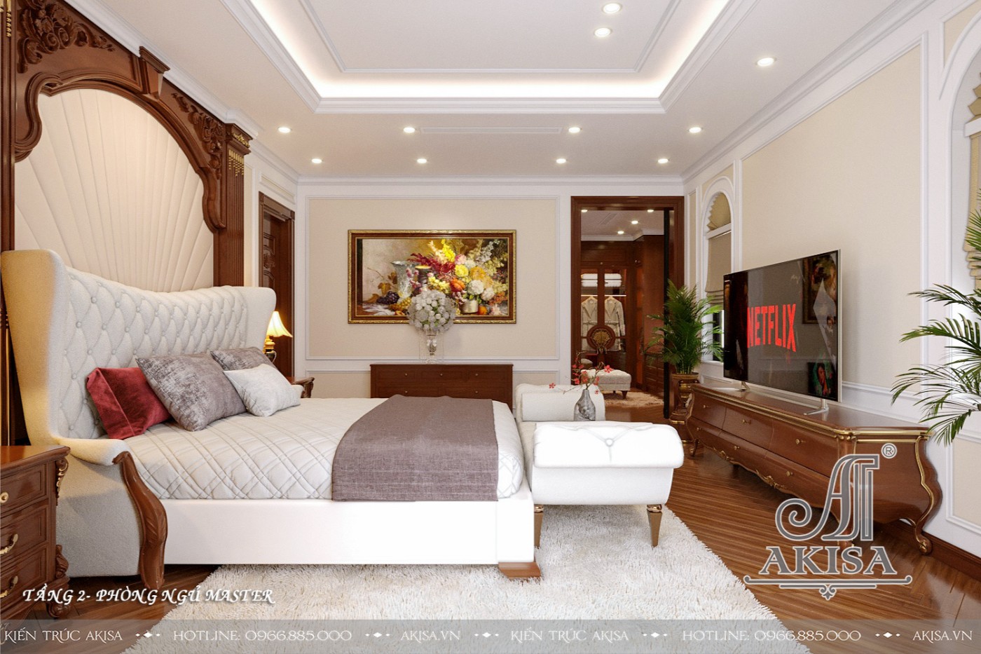 Thiết kế nội thất biệt thự đẹp - Phòng ngủ