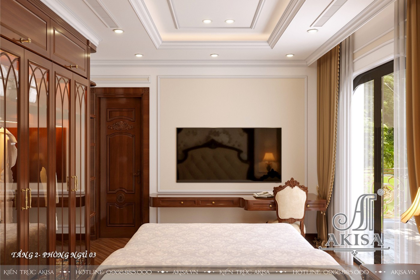 Thiết kế nội thất biệt thự đẹp - Phòng ngủ