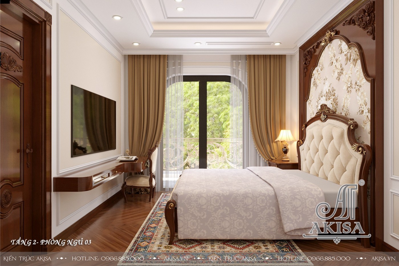 Thiết kế nội thất biệt thự đẹp - Phòng ngủ