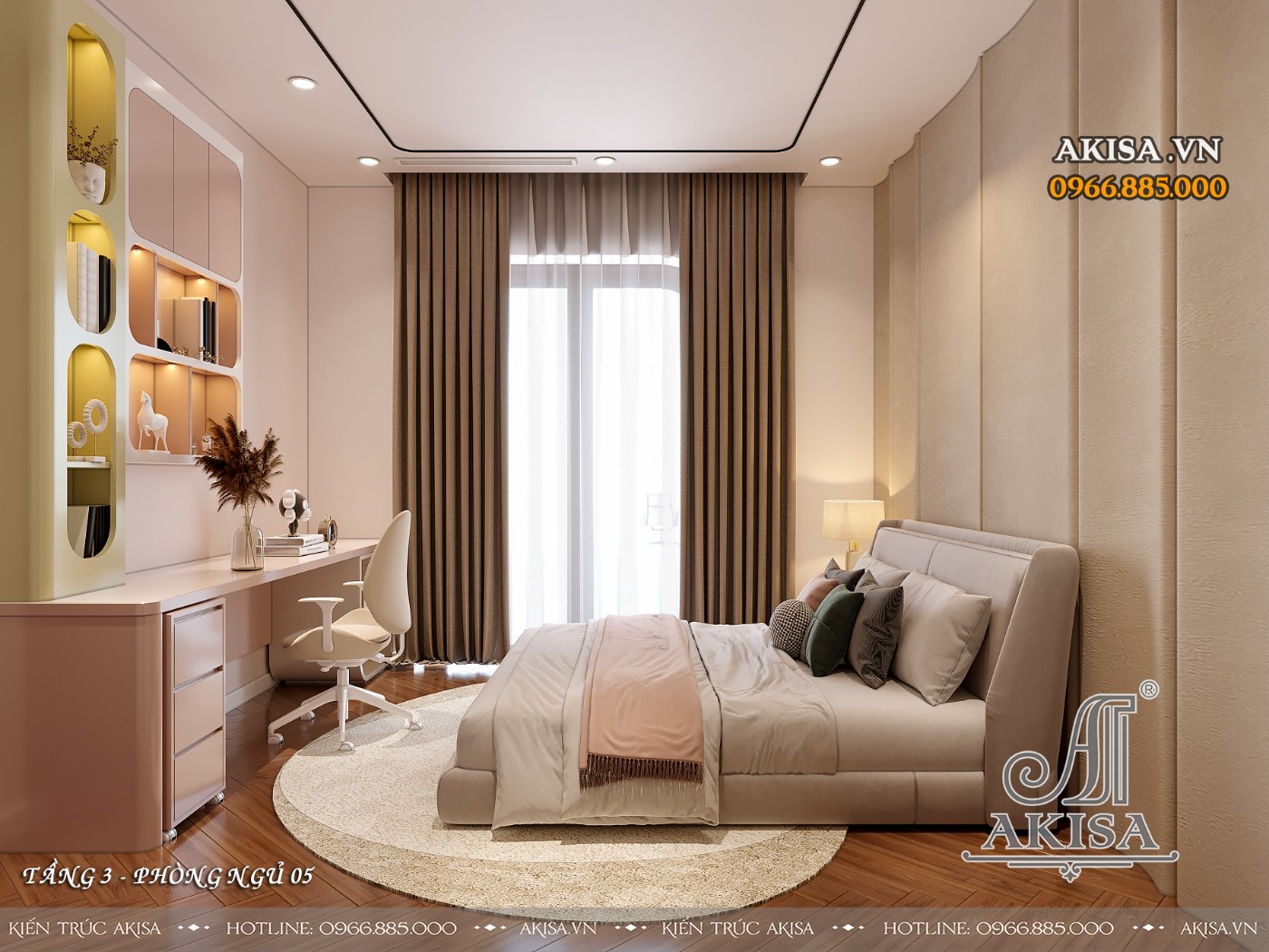 Thiết kế nội thất biệt thự đẹp - Phòng ngủ
