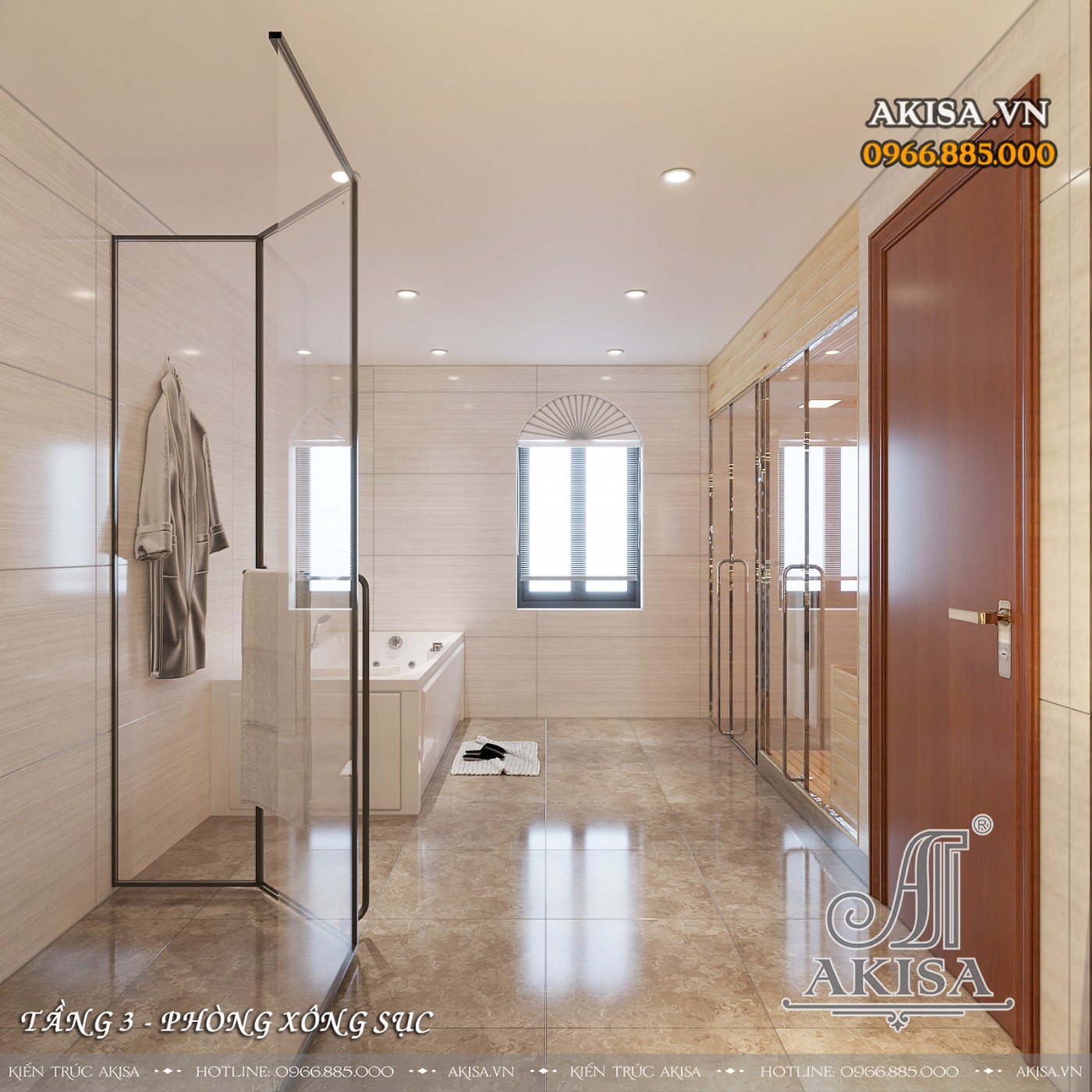 Nội thất tân cổ biệt thự 3 tầng - Phòng WC