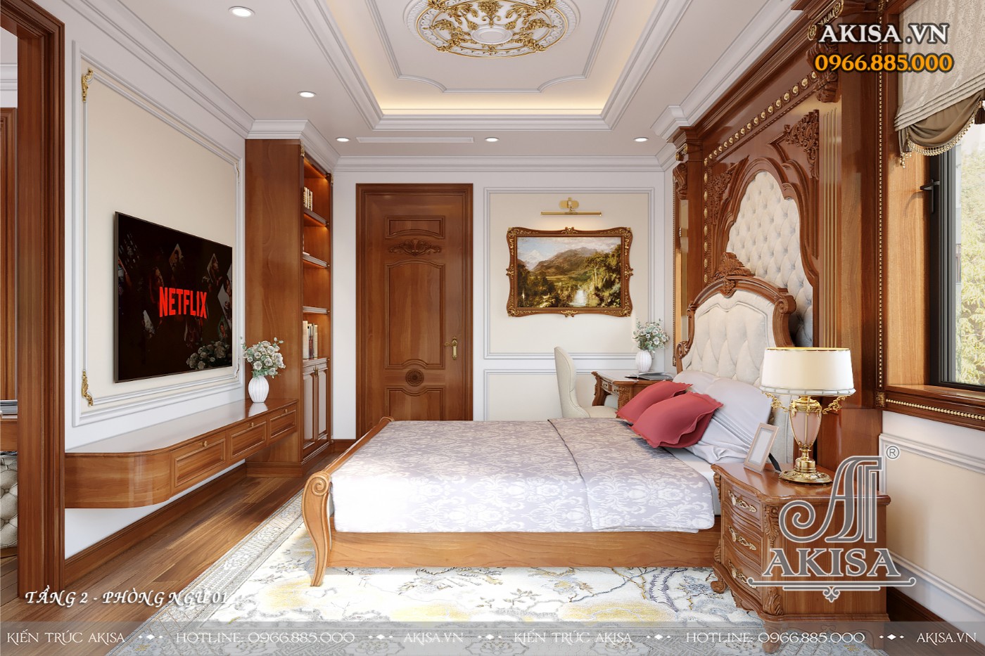 Thiết kế nội thất biệt thự cao cấp - Phòng ngủ