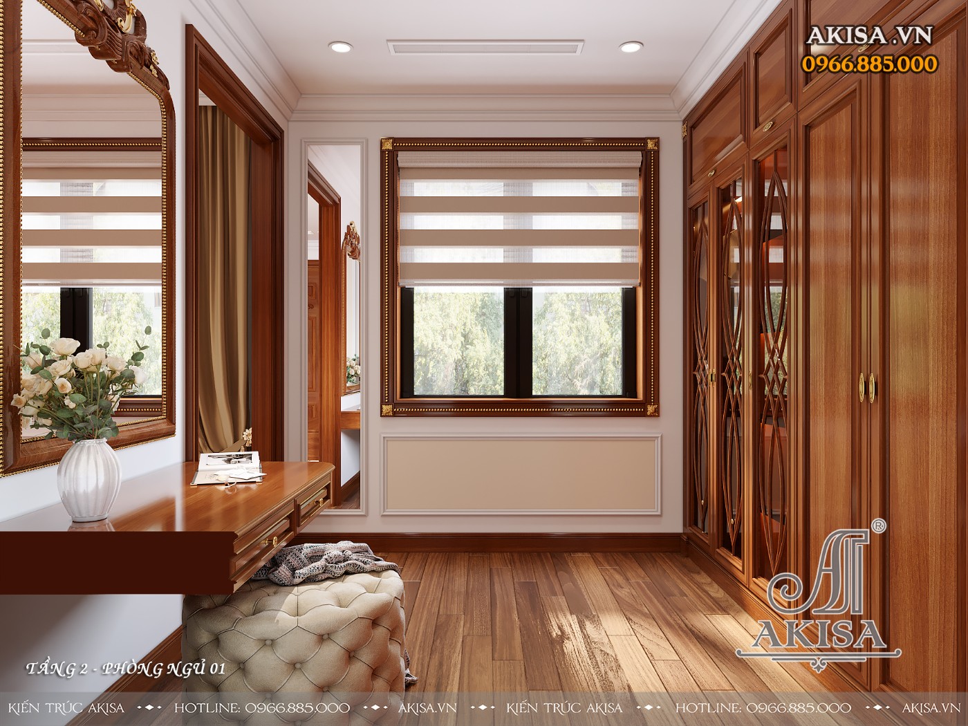 Thiết kế nội thất biệt thự cao cấp - Phòng ngủ