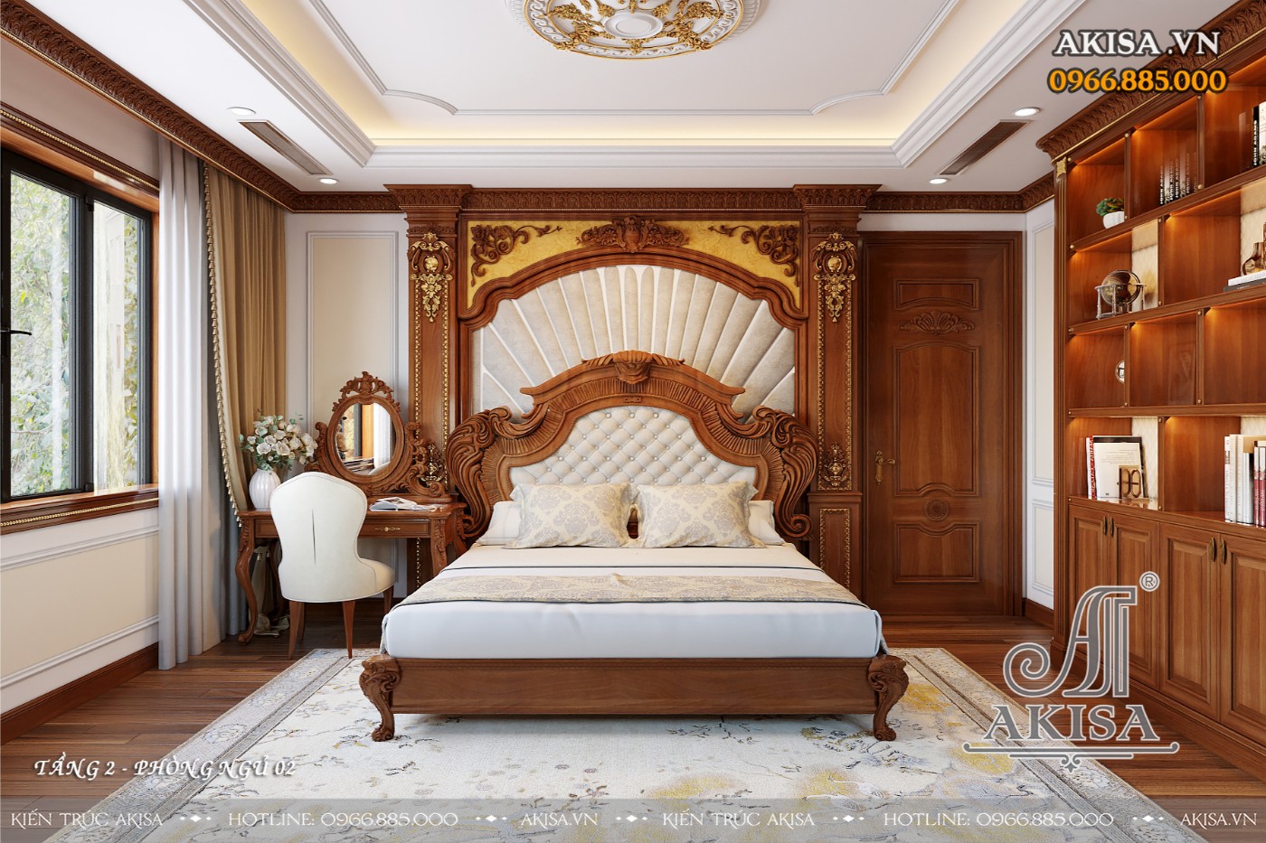 Thiết kế nội thất biệt thự cao cấp - Phòng ngủ