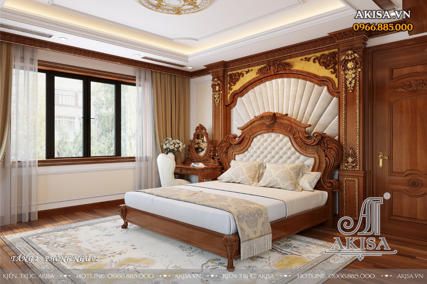 Thiết kế nội thất biệt thự cao cấp - Phòng ngủ