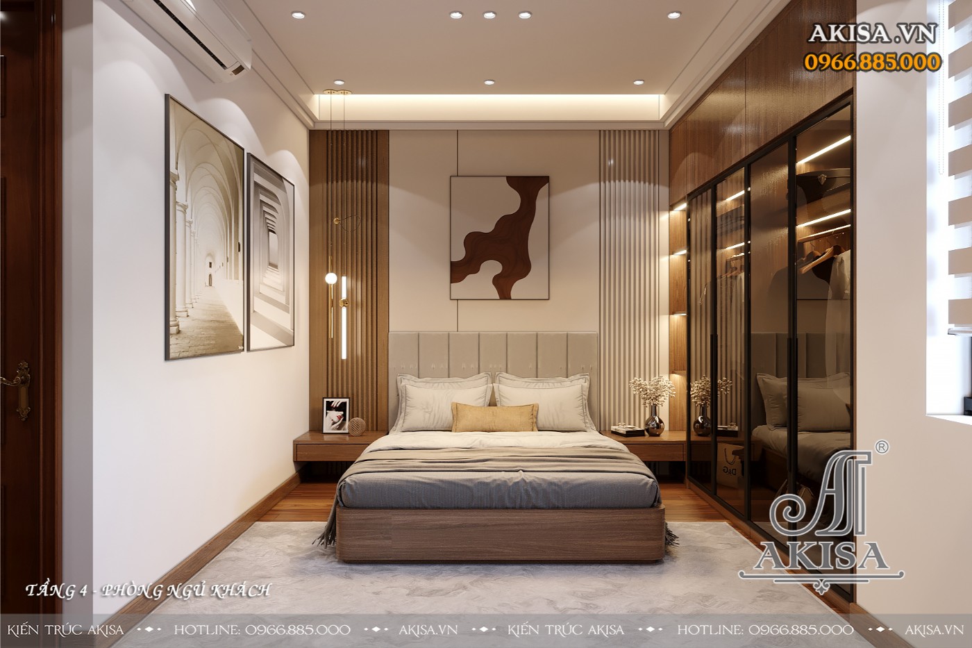 Thiết kế nội thất biệt thự cao cấp - Phòng ngủ