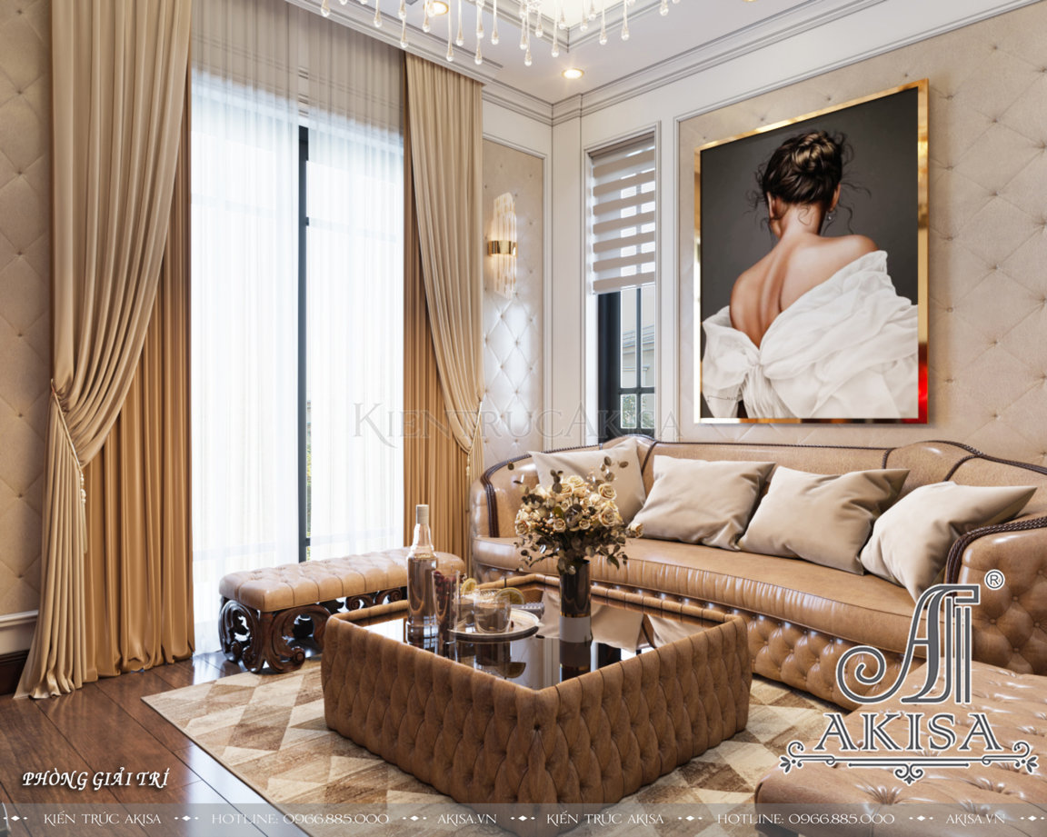 Thiết kế nội thất phong cách tân cổ điển luxury
