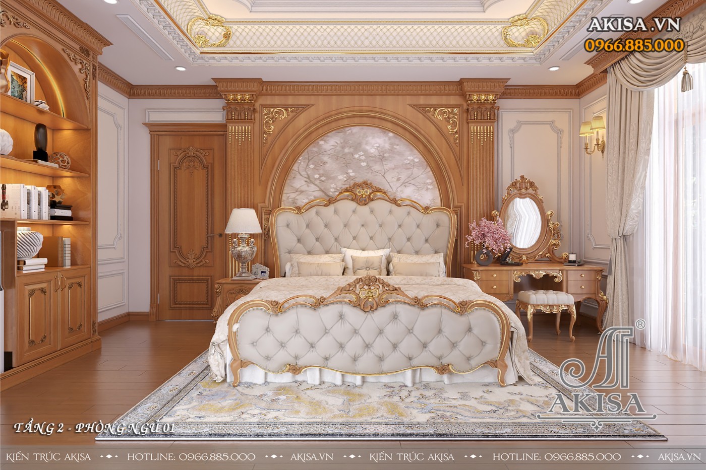 Nội thất biệt thự tân cổ điển - phòng ngủ