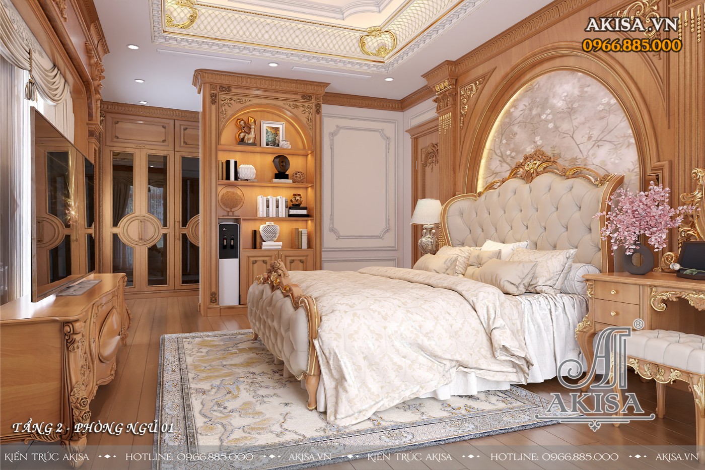 Nội thất biệt thự tân cổ điển - phòng ngủ