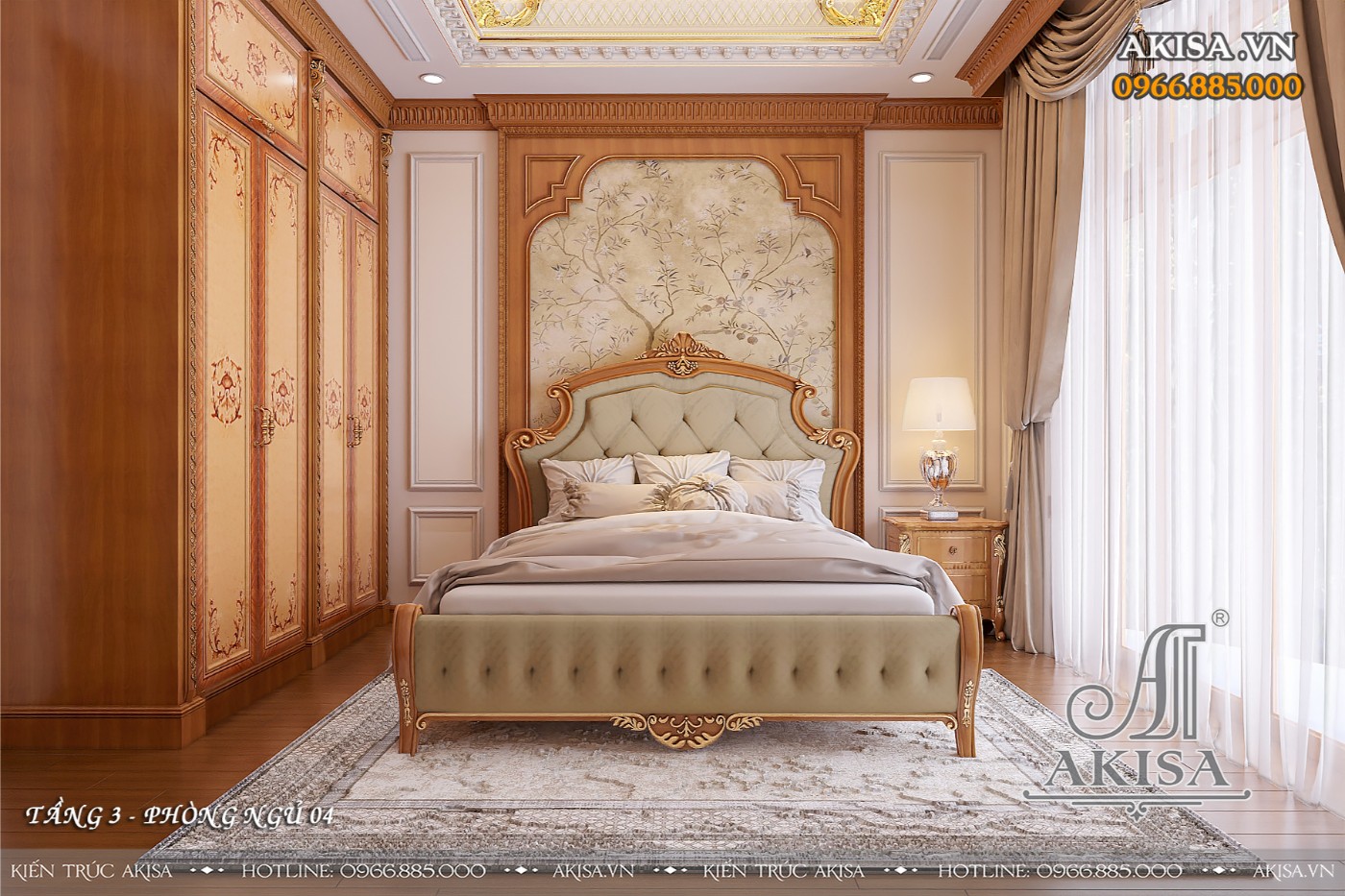 Nội thất biệt thự tân cổ điển - phòng ngủ