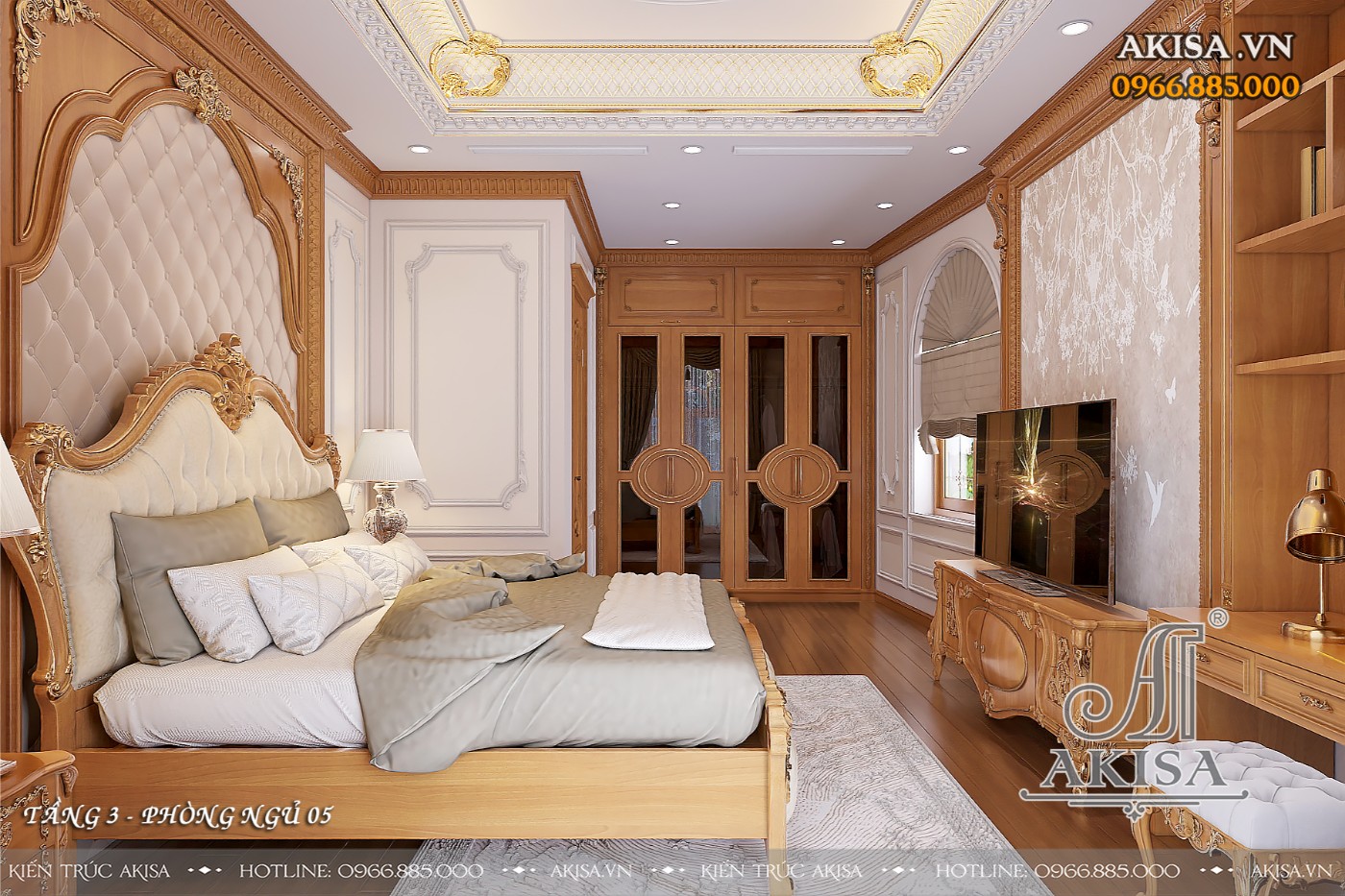 Nội thất biệt thự tân cổ điển - phòng ngủ