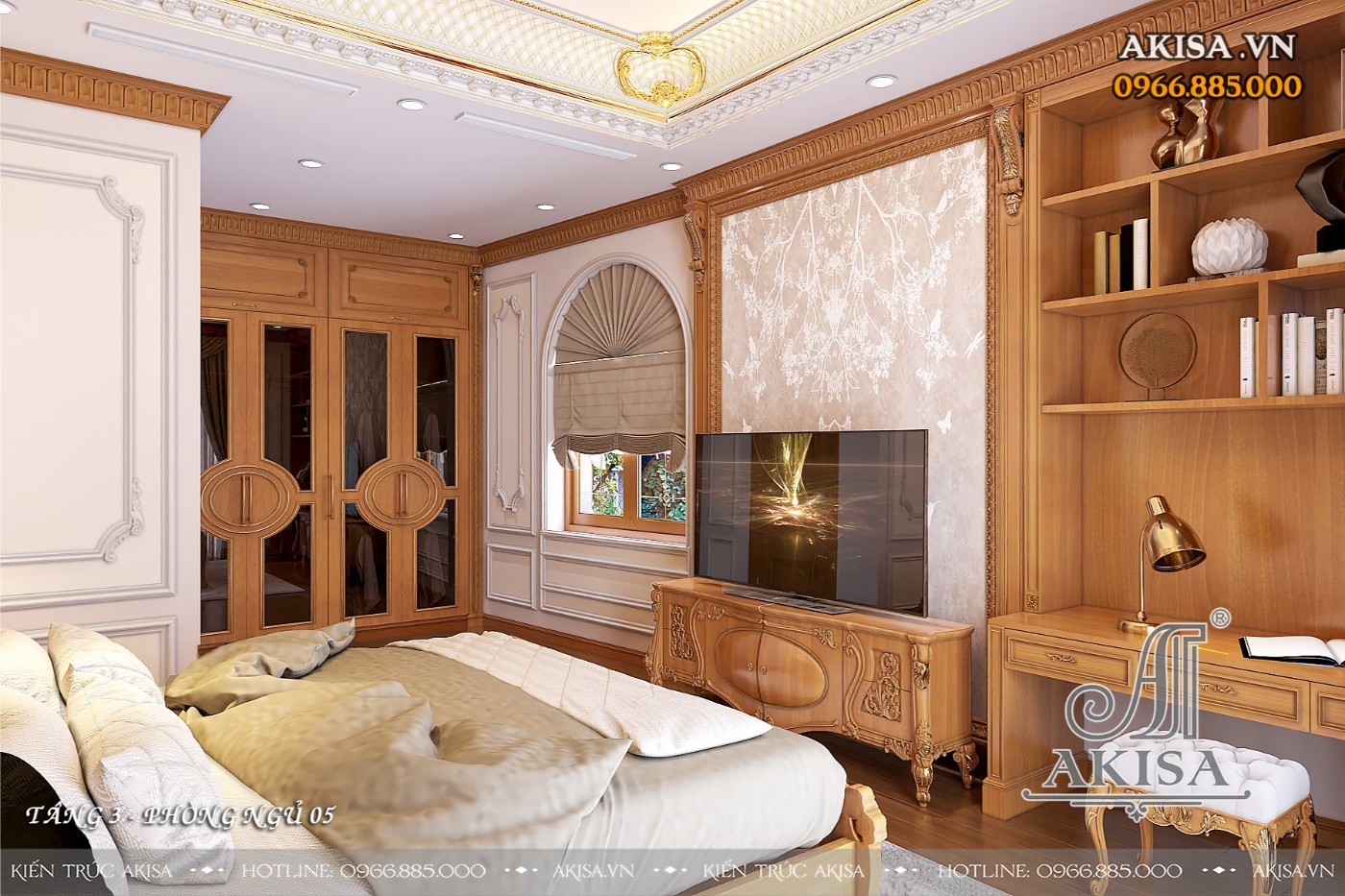 Nội thất biệt thự tân cổ điển - phòng ngủ