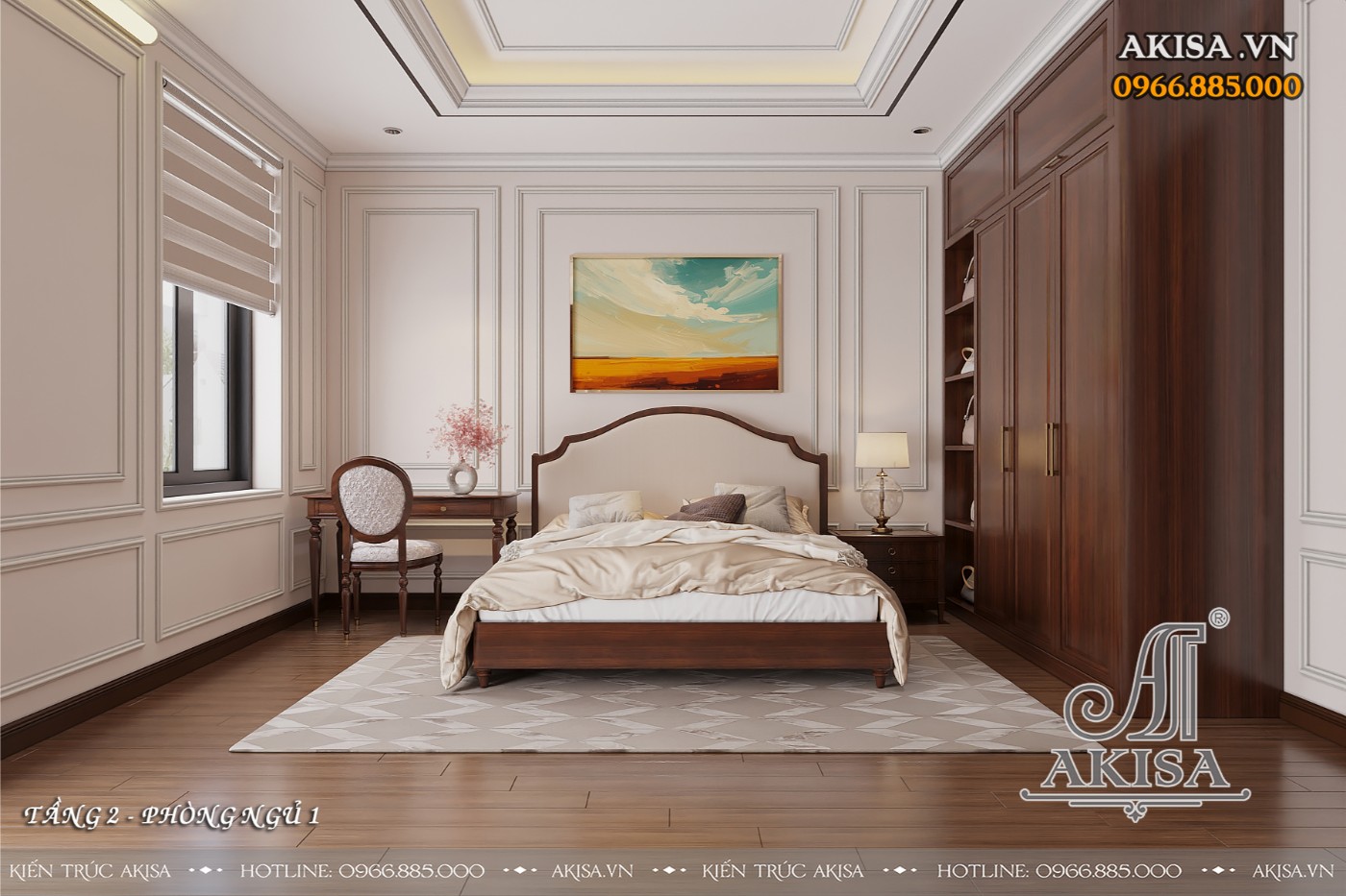 Mẫu nội thất tân cổ điển - Phòng ngủ