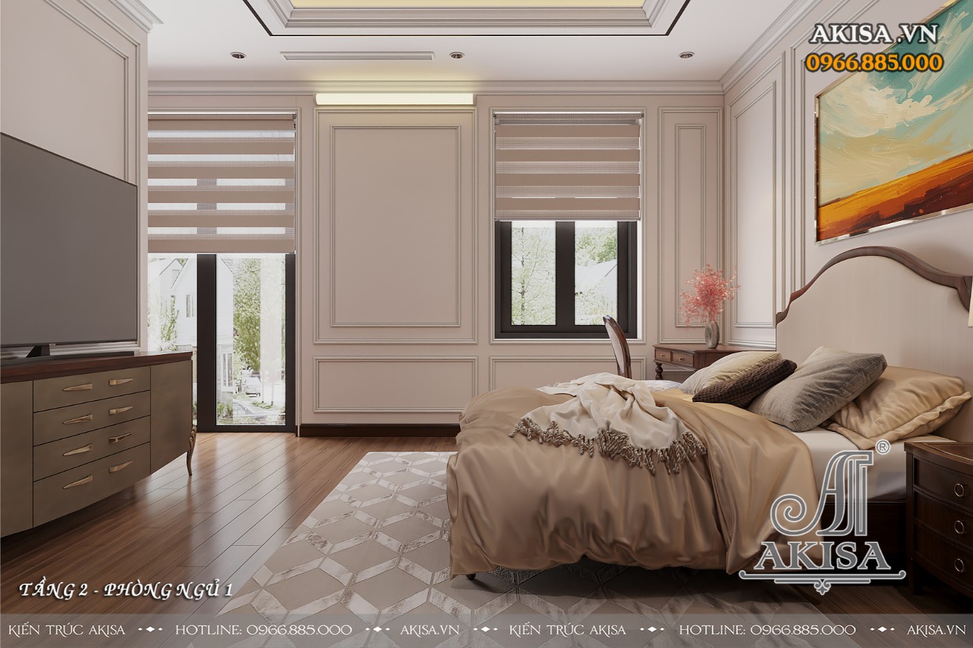 Mẫu nội thất tân cổ điển - Phòng ngủ