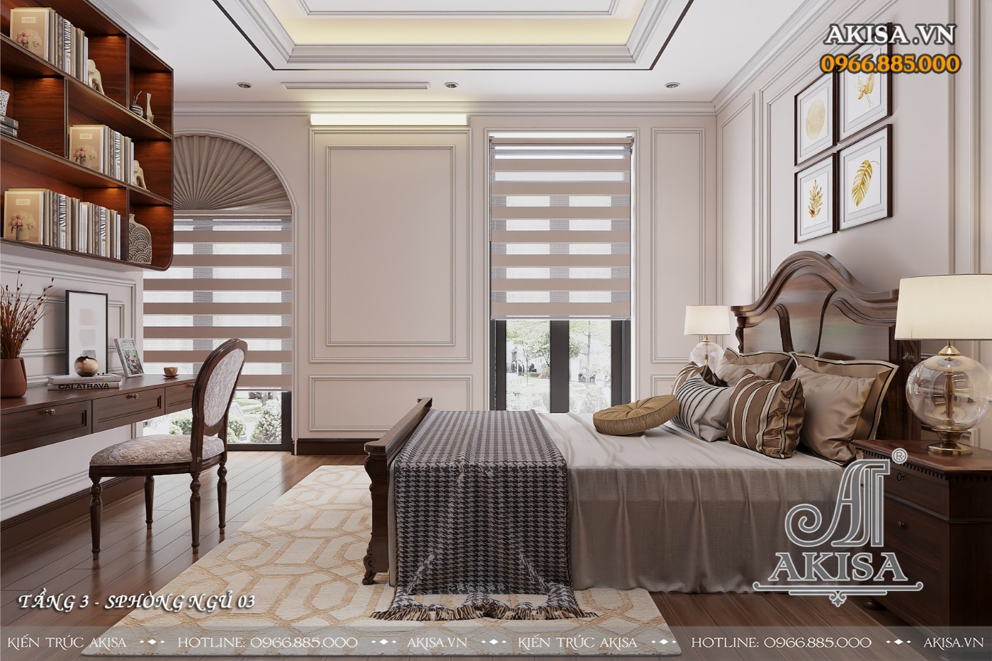 Mẫu nội thất tân cổ điển - Phòng ngủ