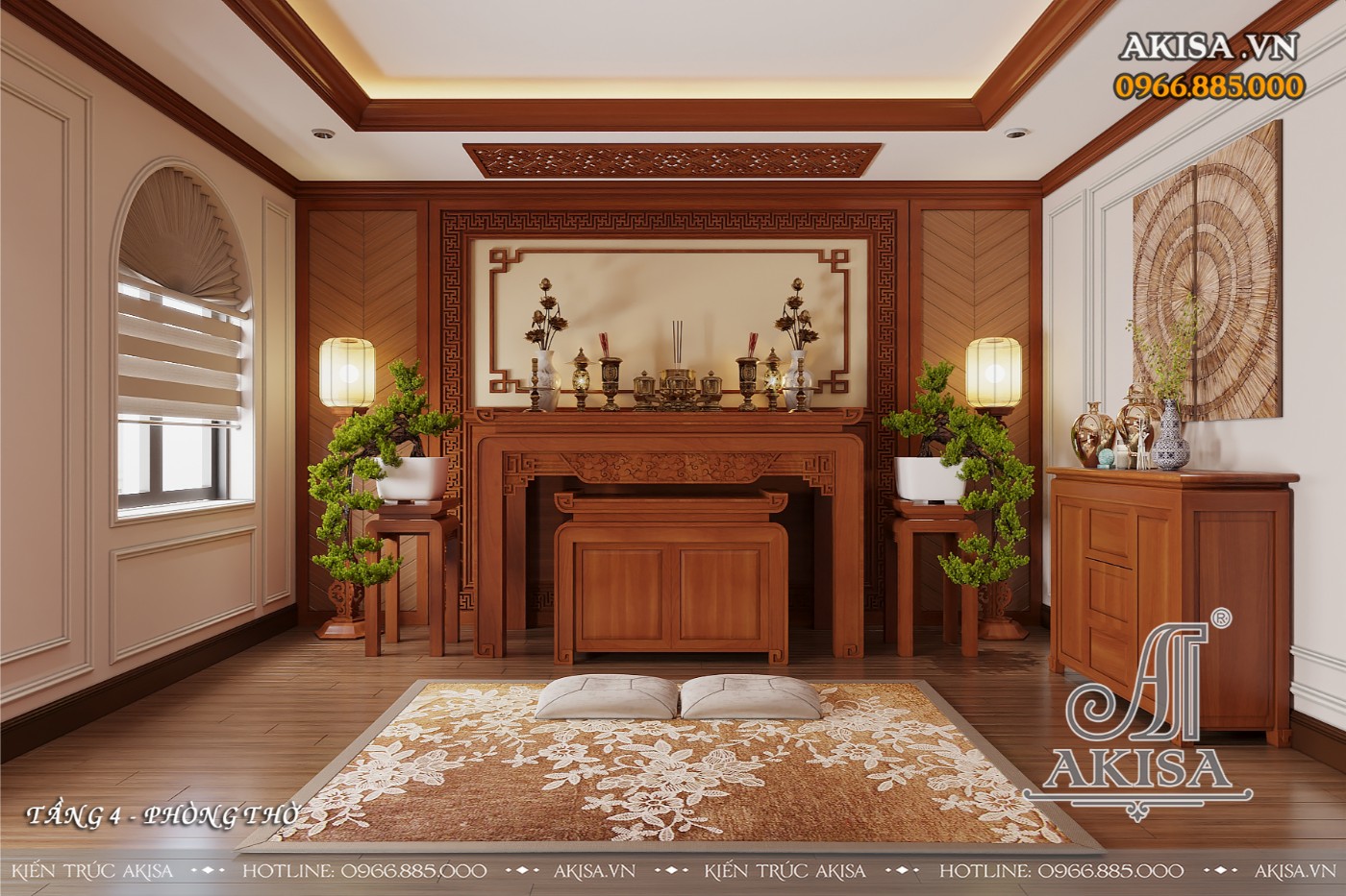 Mẫu nội thất tân cổ điển - Phòng thờ
