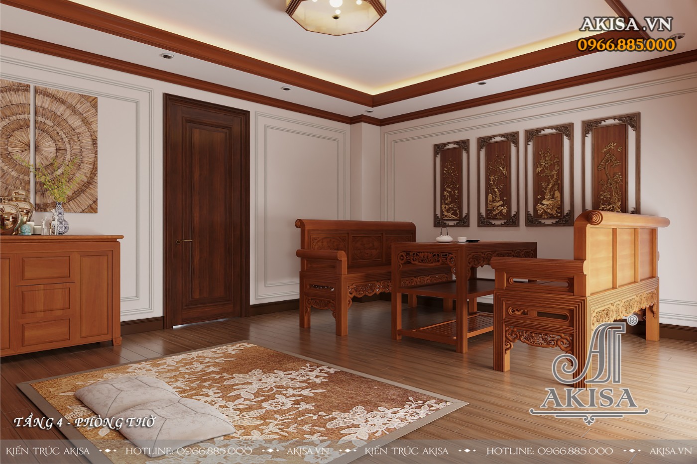 Mẫu nội thất tân cổ điển - Phòng thờ