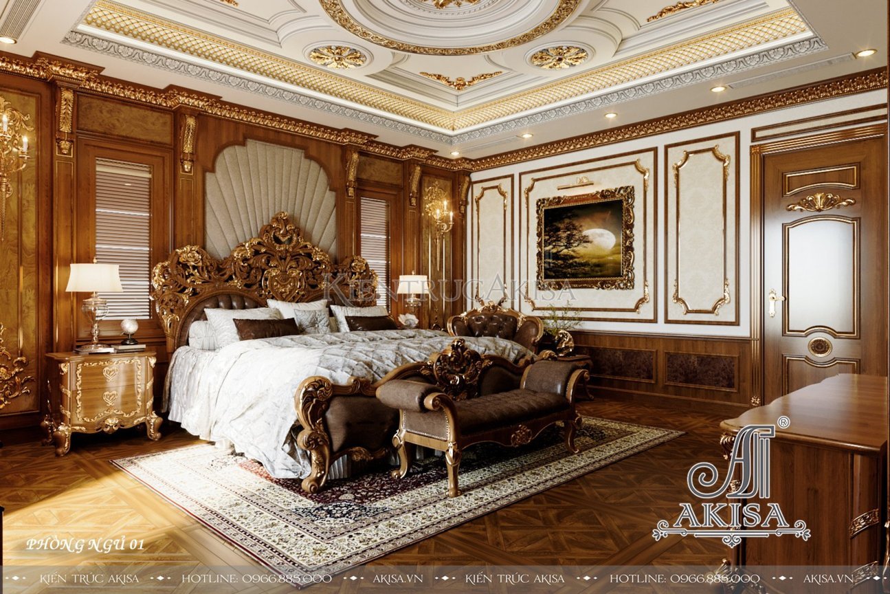Mẫu biệt thự cổ điển đẹp ấn tượng - Không gian nội thất 